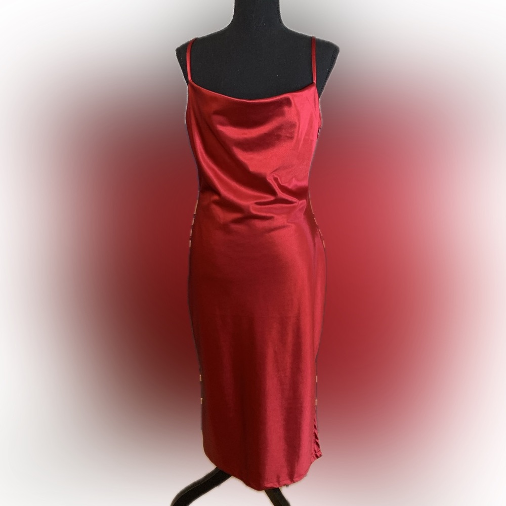 Red Silk Dress